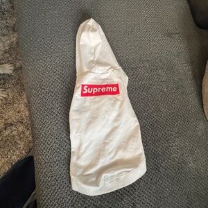 Supreme White Small dog Shirt